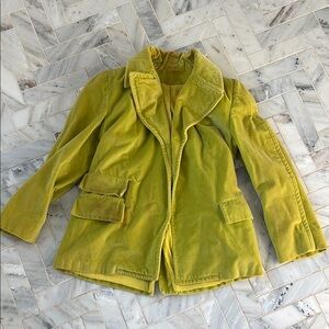 Vintage Chartruese velvet Blazer coat! Epic!!! 💫⚡️